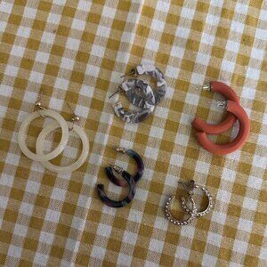 Assorted Hoop Earrings